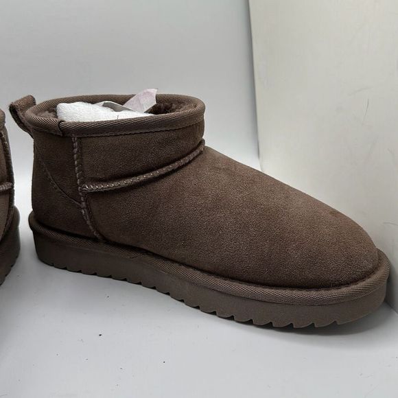 CUSHIONAIRE Women's pull on boot 6.5 TAUPE - Picture 6 of 7